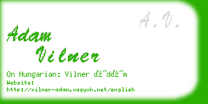 adam vilner business card